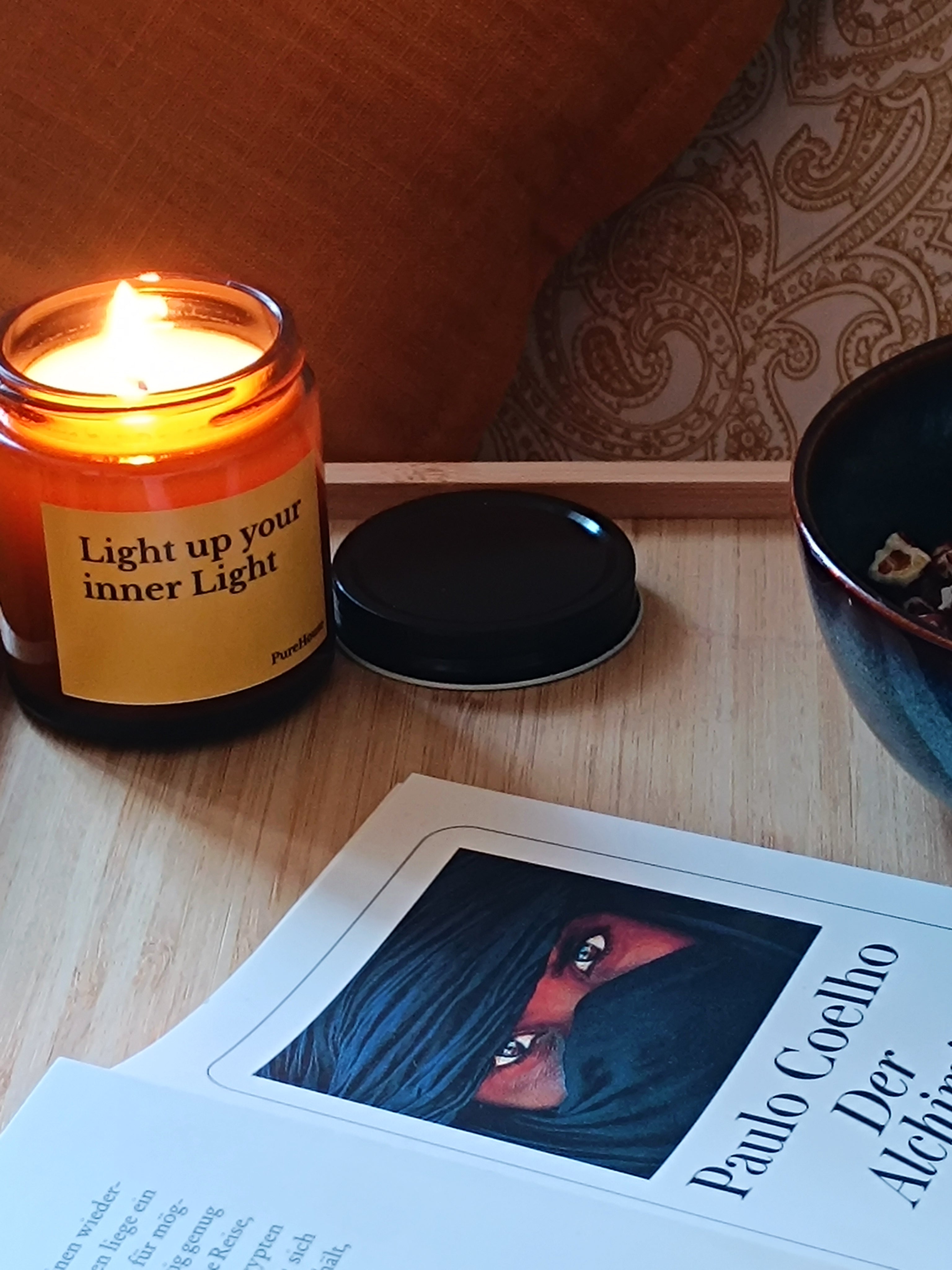 Light up your inner Light | Soy Candle Amber Jar