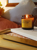 Light up your inner Light | Soy Candle Amber Jar
