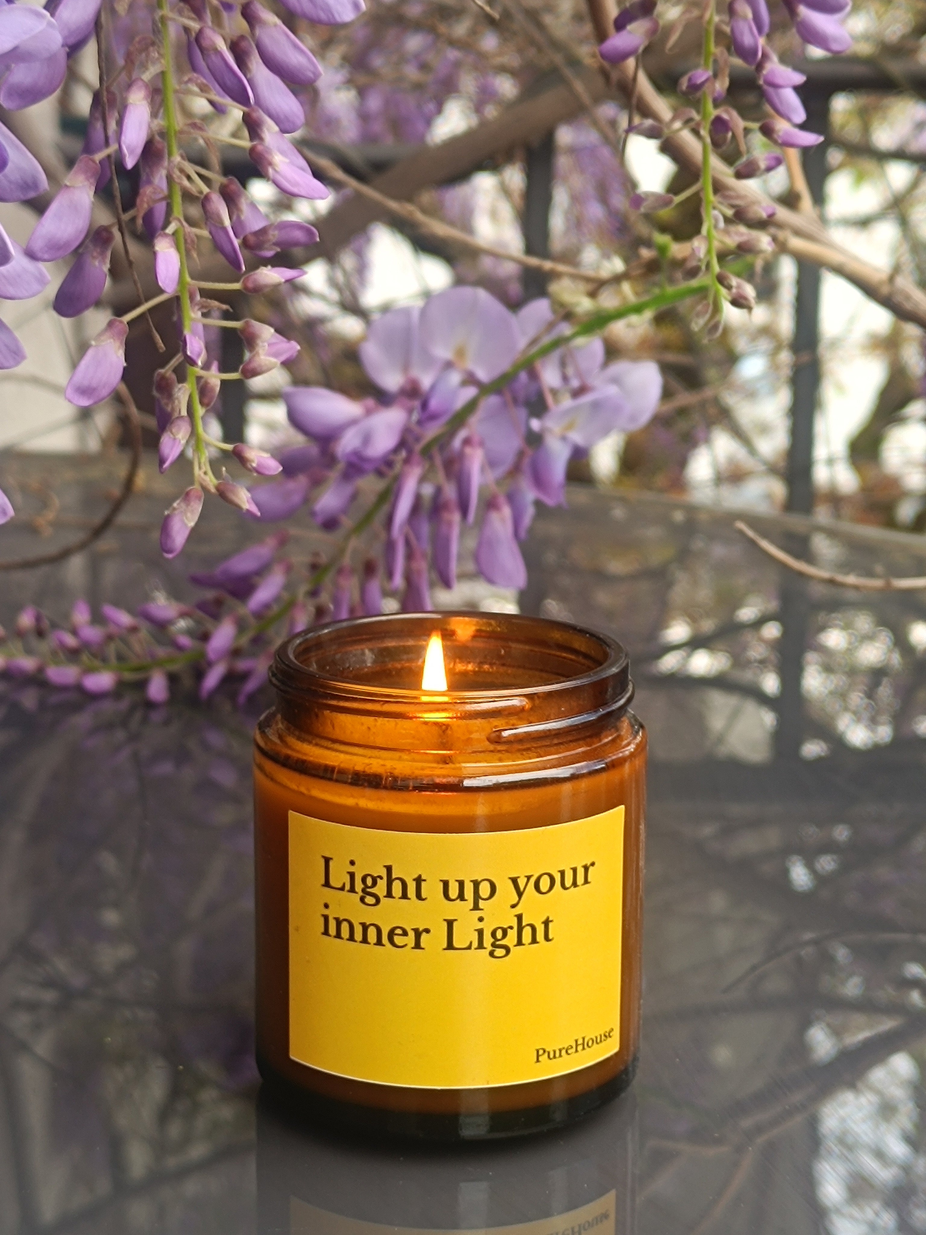 Light up your inner Light | Soy Candle Amber Jar