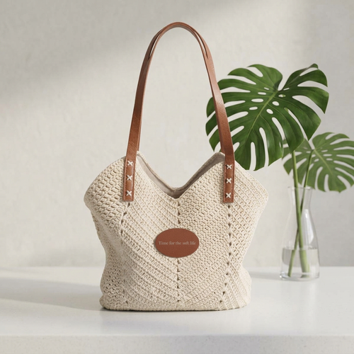 "Carry the Calm" | Woven Straw Shoulder Bag