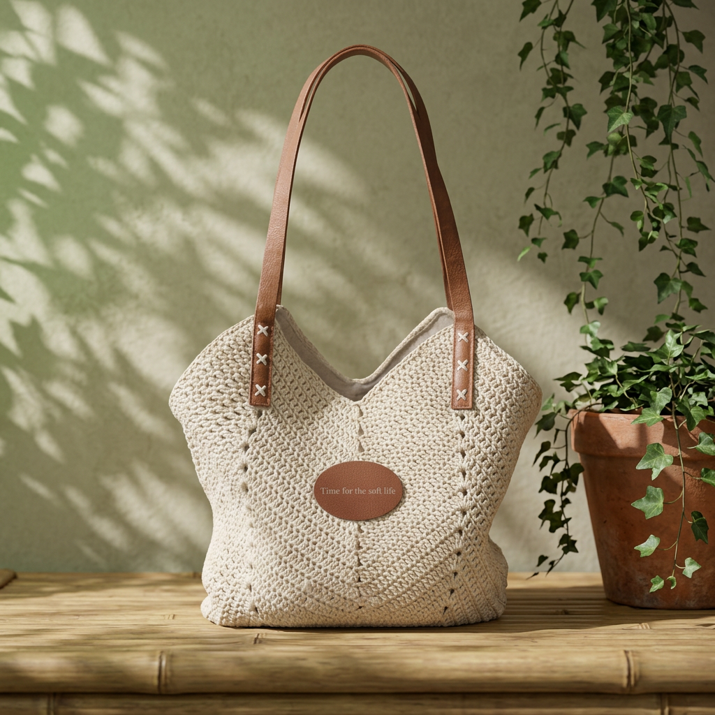 "Carry the Calm" | Woven Straw Shoulder Bag