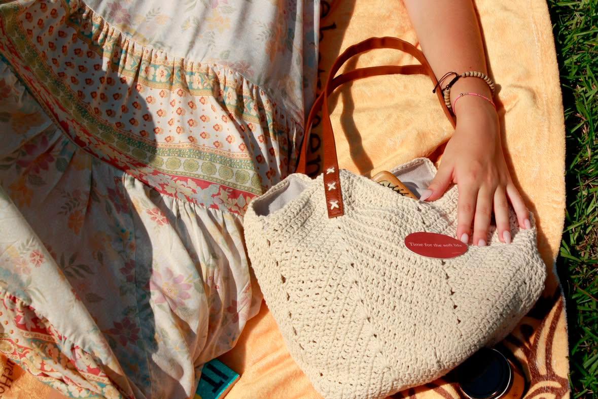 "Carry the Calm" | Woven Straw Shoulder Bag