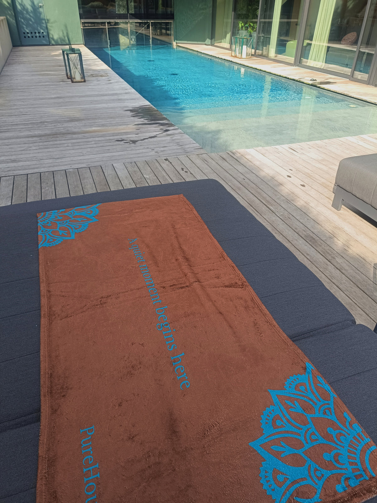 A Quiet Moment Begins here | Poolside Towel