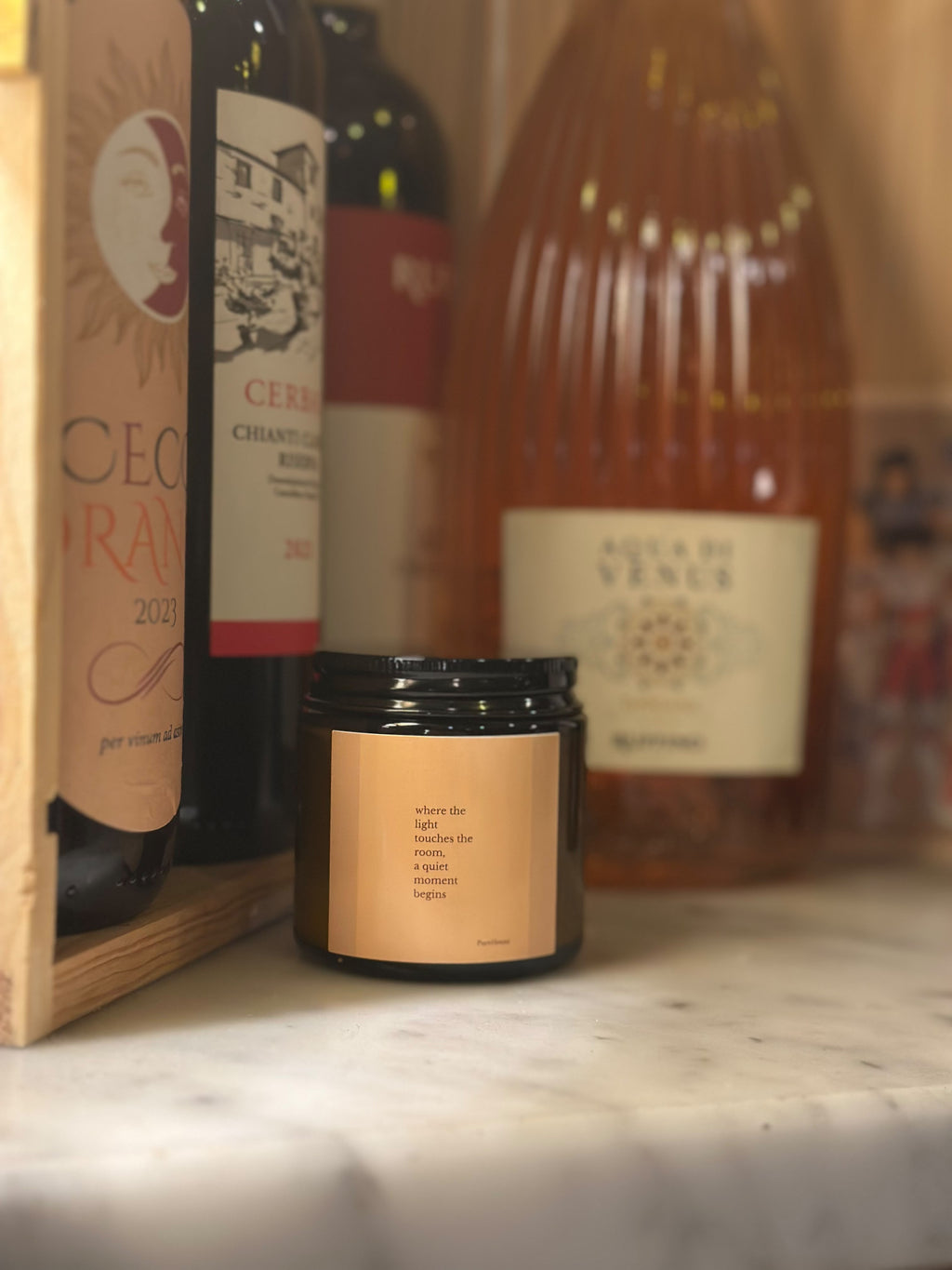 Amber Soy Candle — Minimal Scented Jar (Multi-Size)
