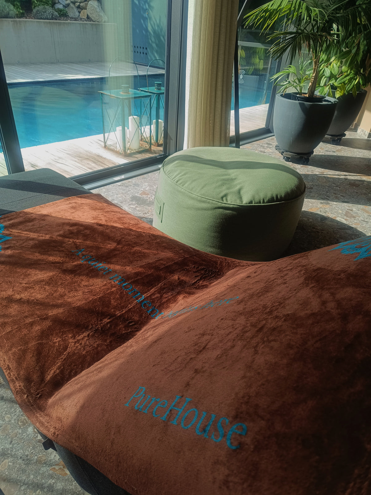 A Quiet Moment Begins here | Poolside Towel