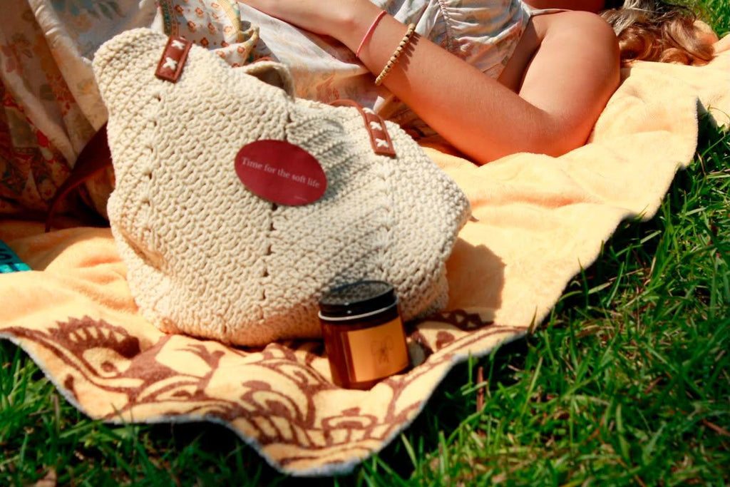 "Carry the Calm" | Woven Straw Shoulder Bag