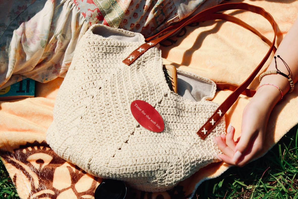 "Carry the Calm" | Woven Straw Shoulder Bag