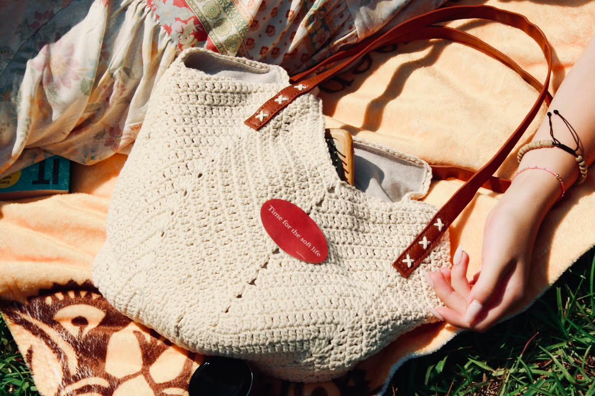 "Carry the Calm" | Woven Straw Shoulder Bag