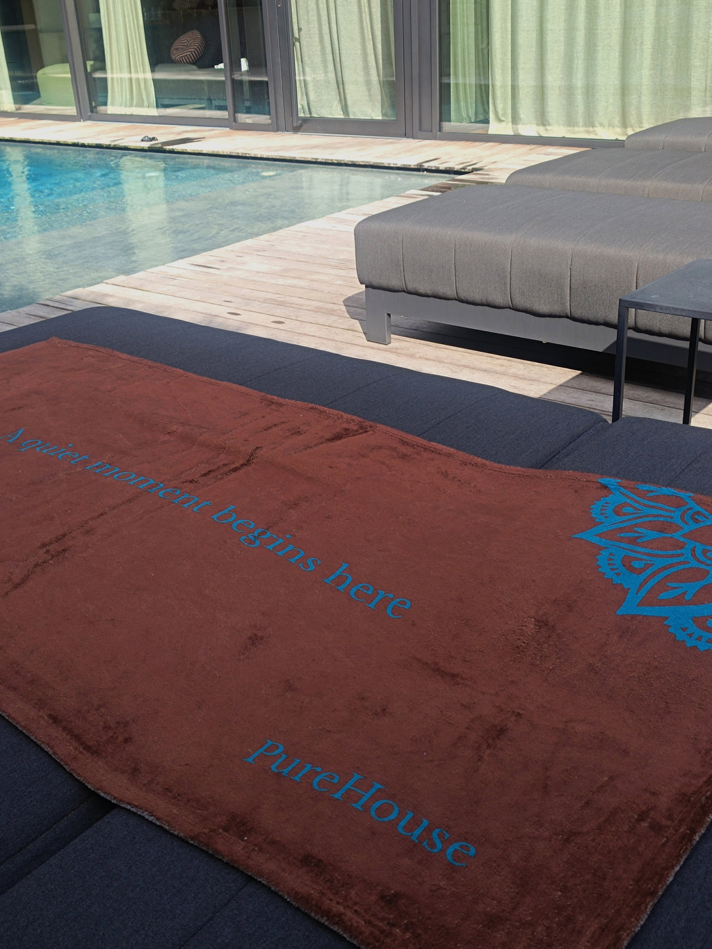 A Quiet Moment Begins here | Poolside Towel