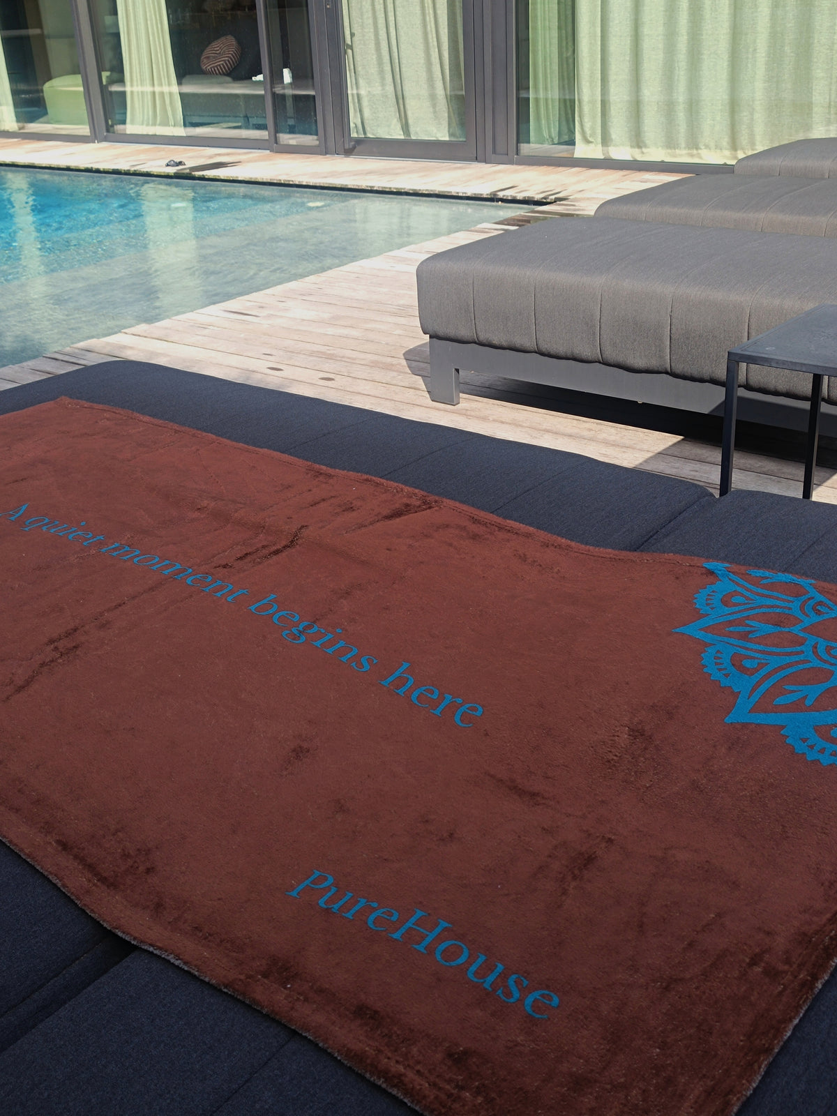 A Quiet Moment Begins here | Poolside Towel